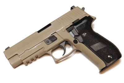 WE Tech F226 MK25 GBB pistol W/ Tactical rail (Tan)