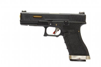 WE Tech G Force G17 T1 GBB pistol (Black/ Gold/ Black)