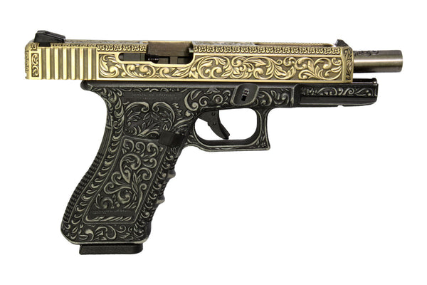 WE Tech G series Engraved G34 GBB Pistol(Bronze)